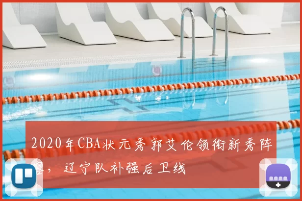 2020年CBA状元秀郭艾伦领衔新秀阵容,辽宁队补强后卫线