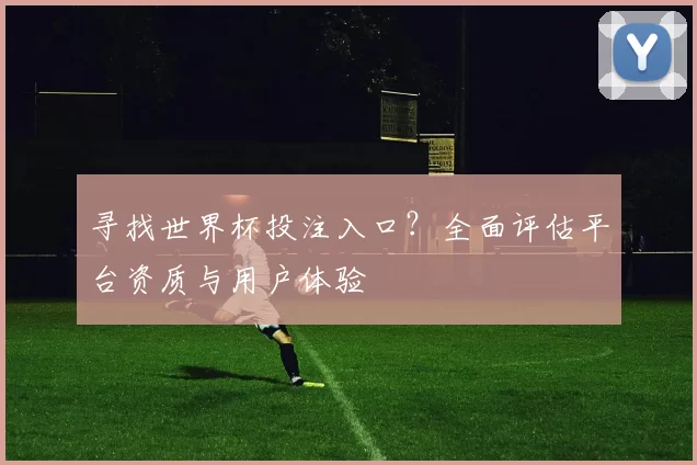 寻找世界杯投注入口?全面评估平台资质与用户体验